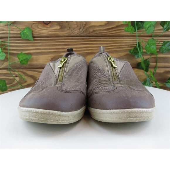 SKECHERS‎ Size 8.5 Sneaker Brown Synthetic Medium (B, M) Zip Women - Picture 2 of 11